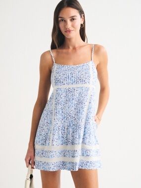 A&F Scoopneck Flowy Mini Dress XS